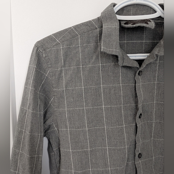 Zara gray Checkered Men's Shirt - Picture 5 of 10